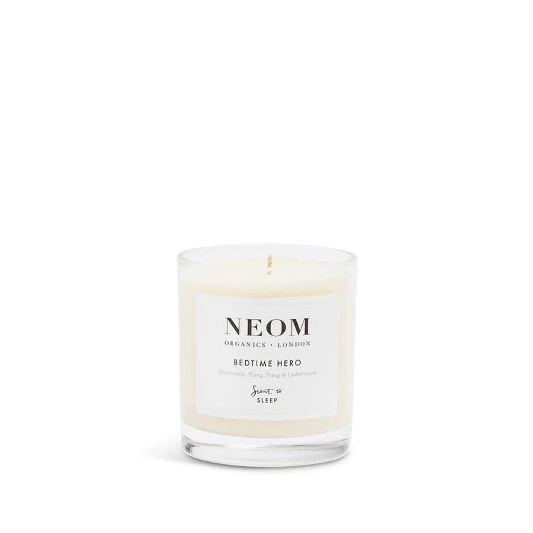 neom 1 wick candle bedtime hero