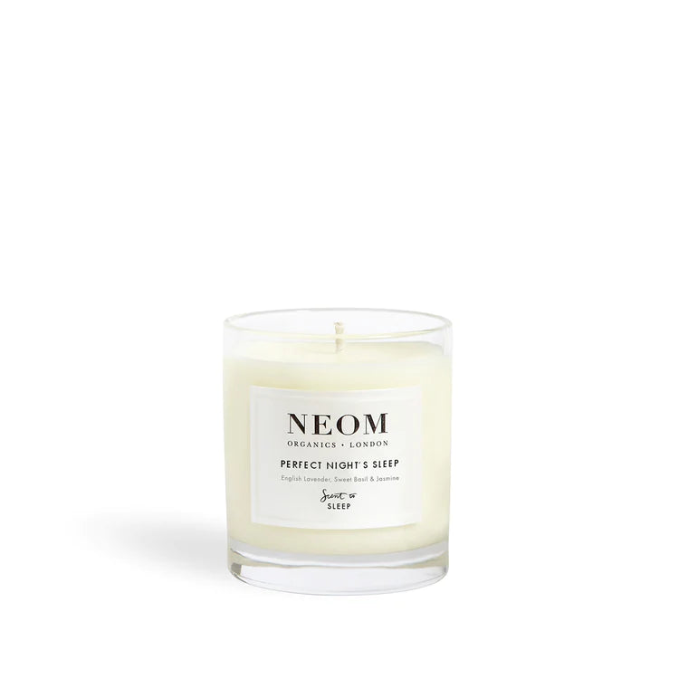 neom 1 wick candle sleep