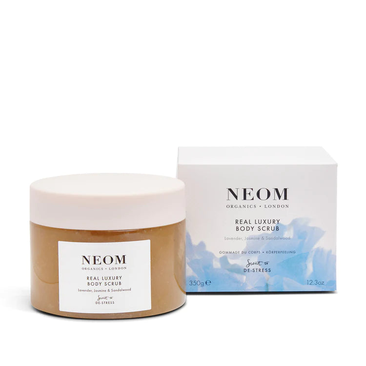 neom body scrub real luxury de-stress