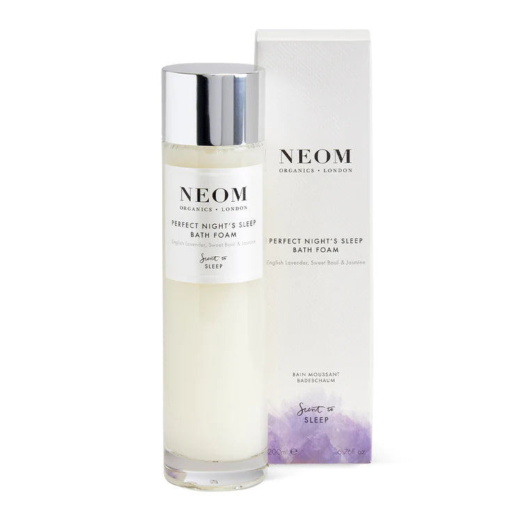 neom bath foam sleep